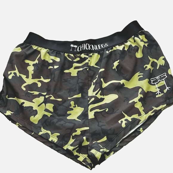 ChicknLegs Camouflage Pull-On Running Shorts Lined MultiColor Camo Print Size S - Picture 1 of 8